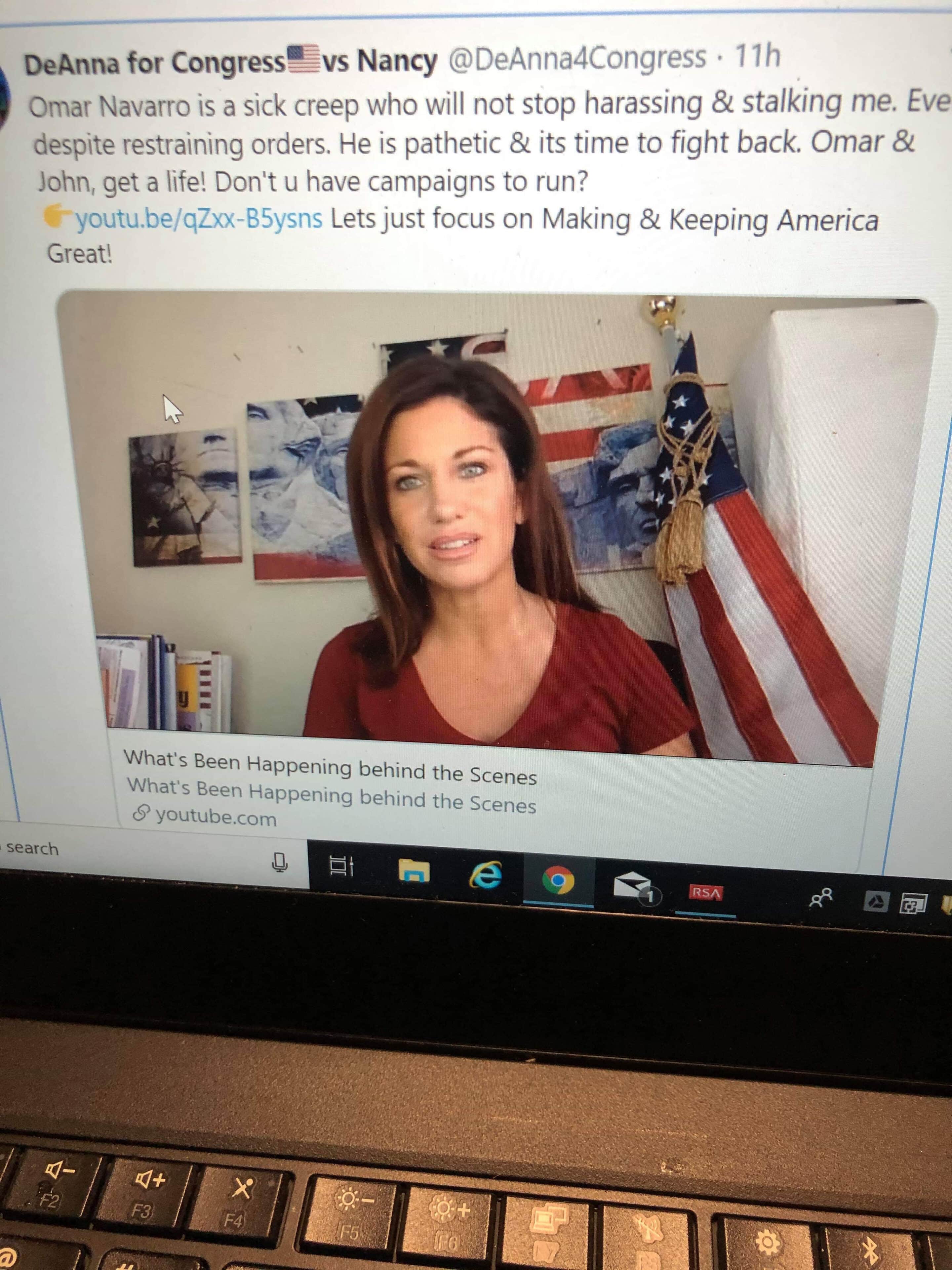 CA-12 Grifter Alert: Deanna Lorraine Loses Keynote For 11-7 Event And Goes Full Michelle Bachmann On Your Intrepid Blogger #IAMOMAR
