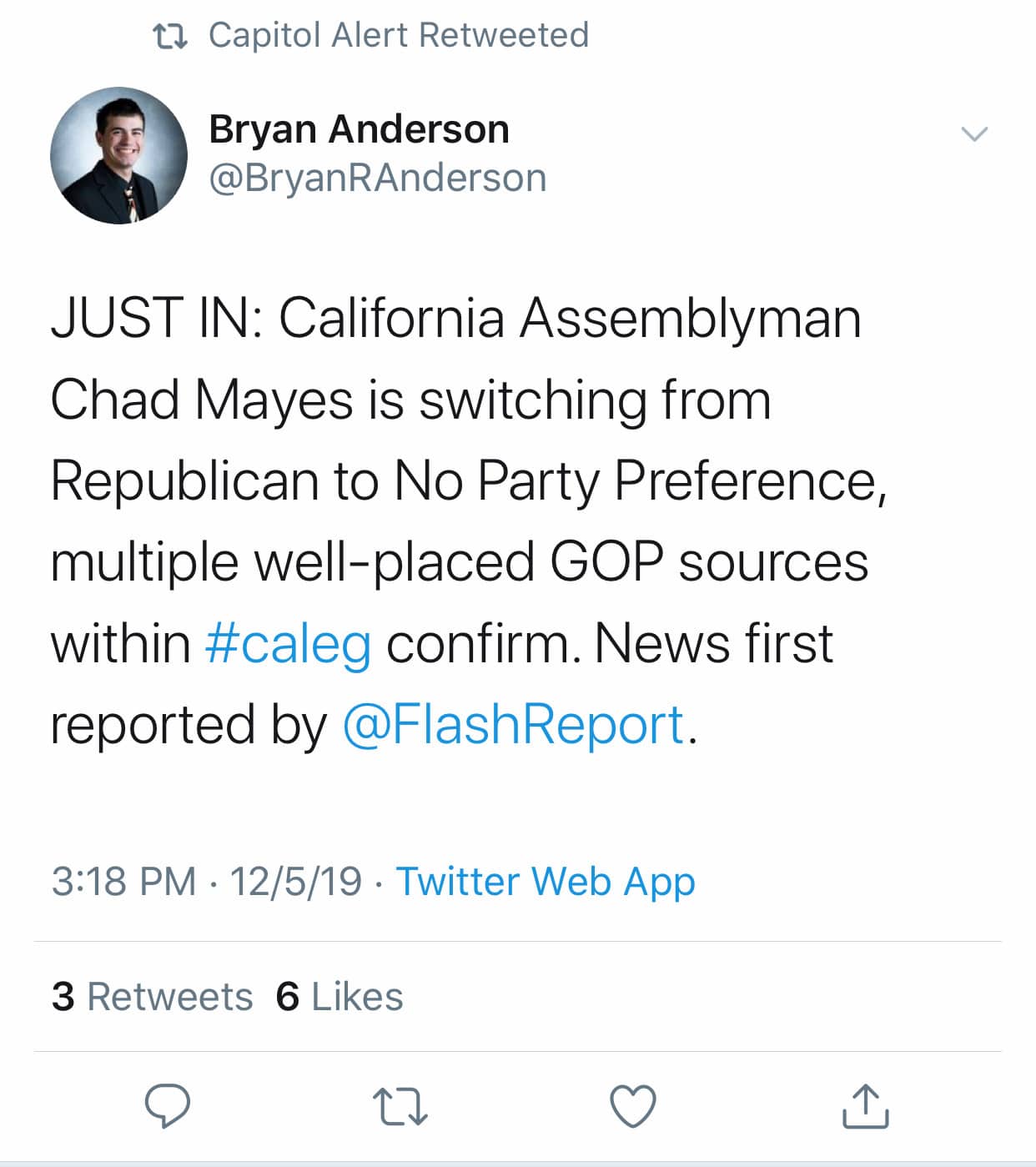 New Way California Update: Chad Mayes Leaves GOP and Kristen Olsen Headlines Event for Democrats Against Jesus Andrade in SD-05