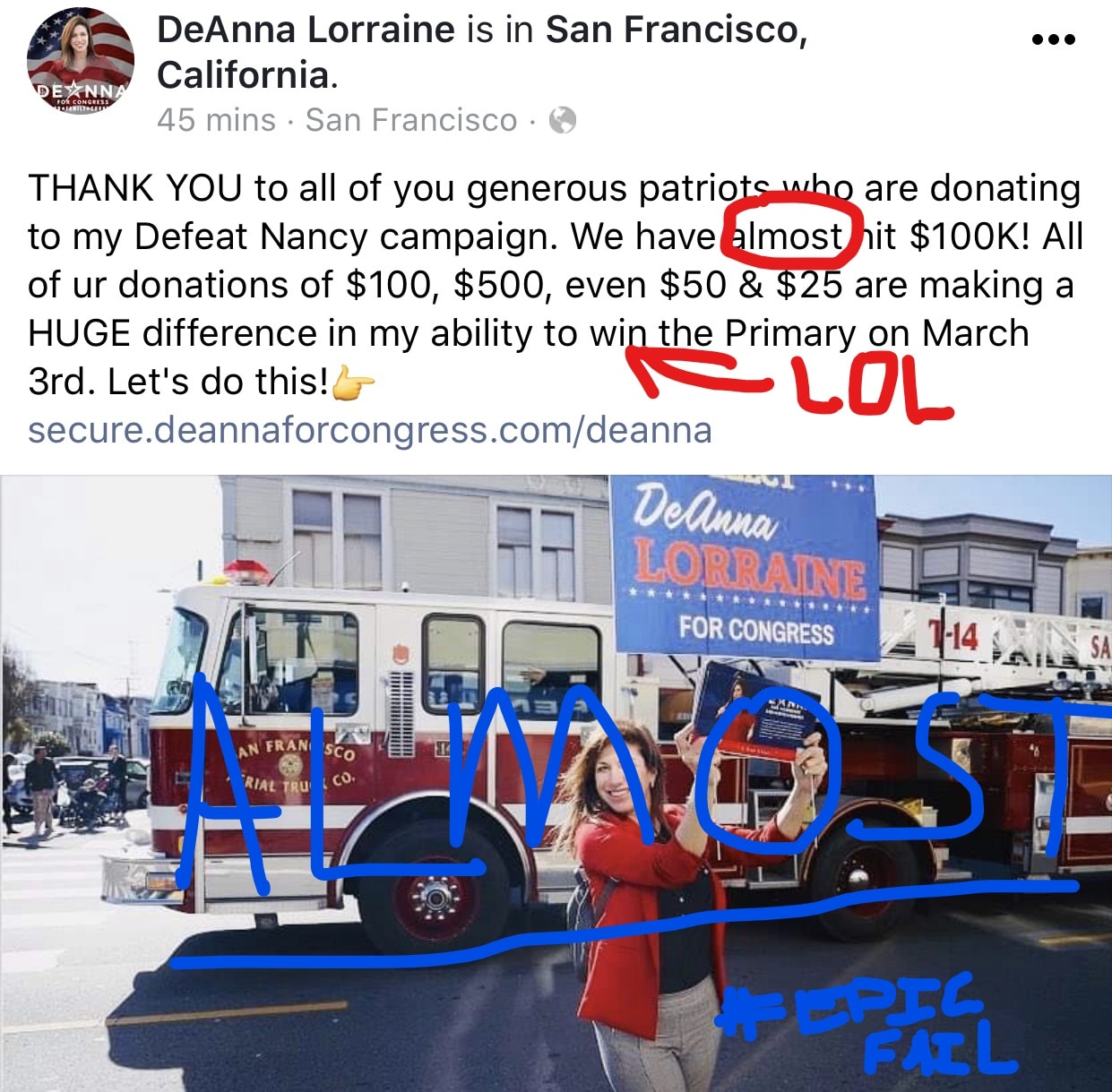 CA-12 Update! Deanna Lorraine is on the Move Baby!