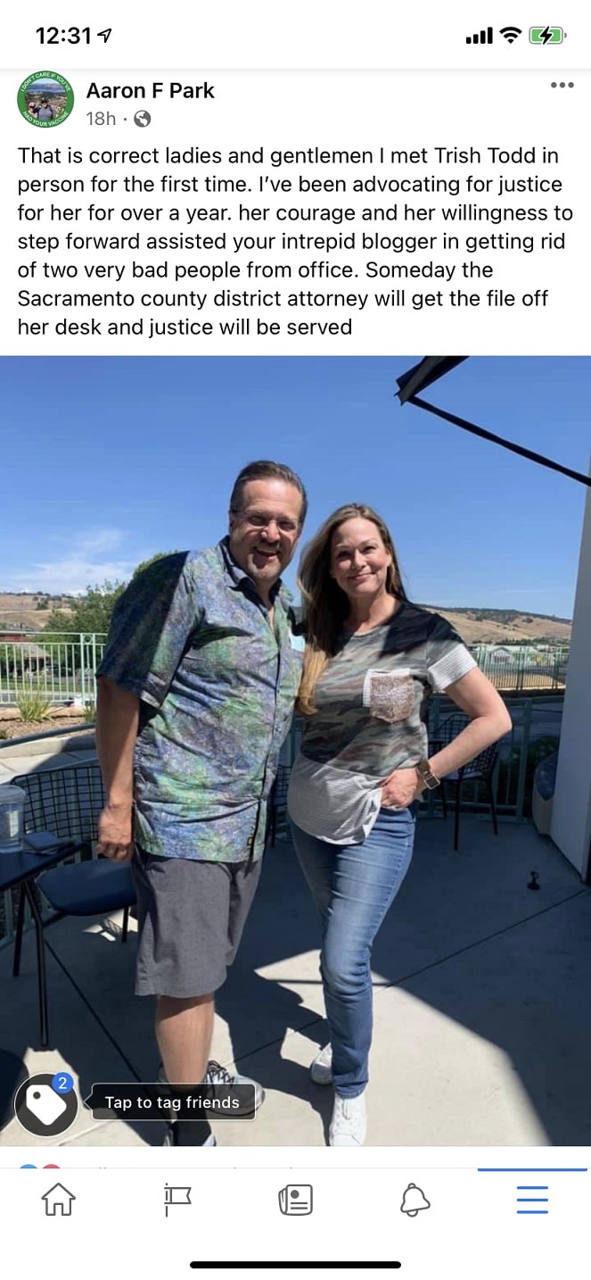 John Moorlach, Tim Clark and Bill Brough Update: I met Trish Todd in Person for the First Time