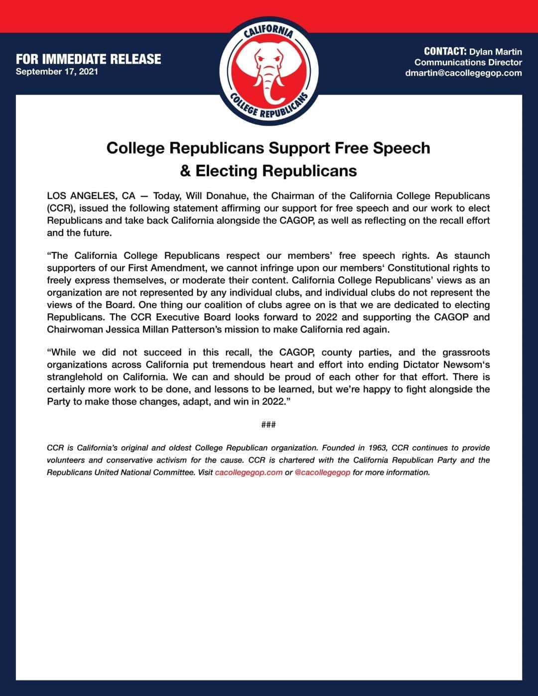 More College GOP VS CAGOP Drama. Looks Like Watkins / Patterson Slammed the LockBox on Some of the Kids