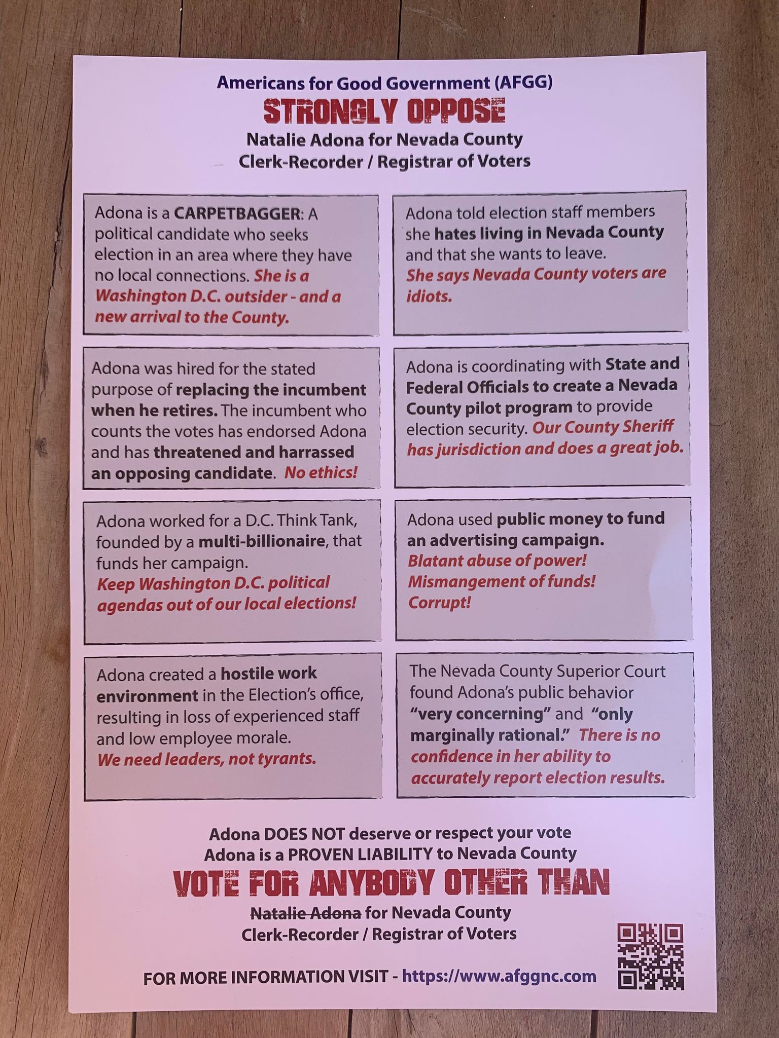 Why is the Nevada Union Newspaper Protecting Natalie Adona? #electionfraud