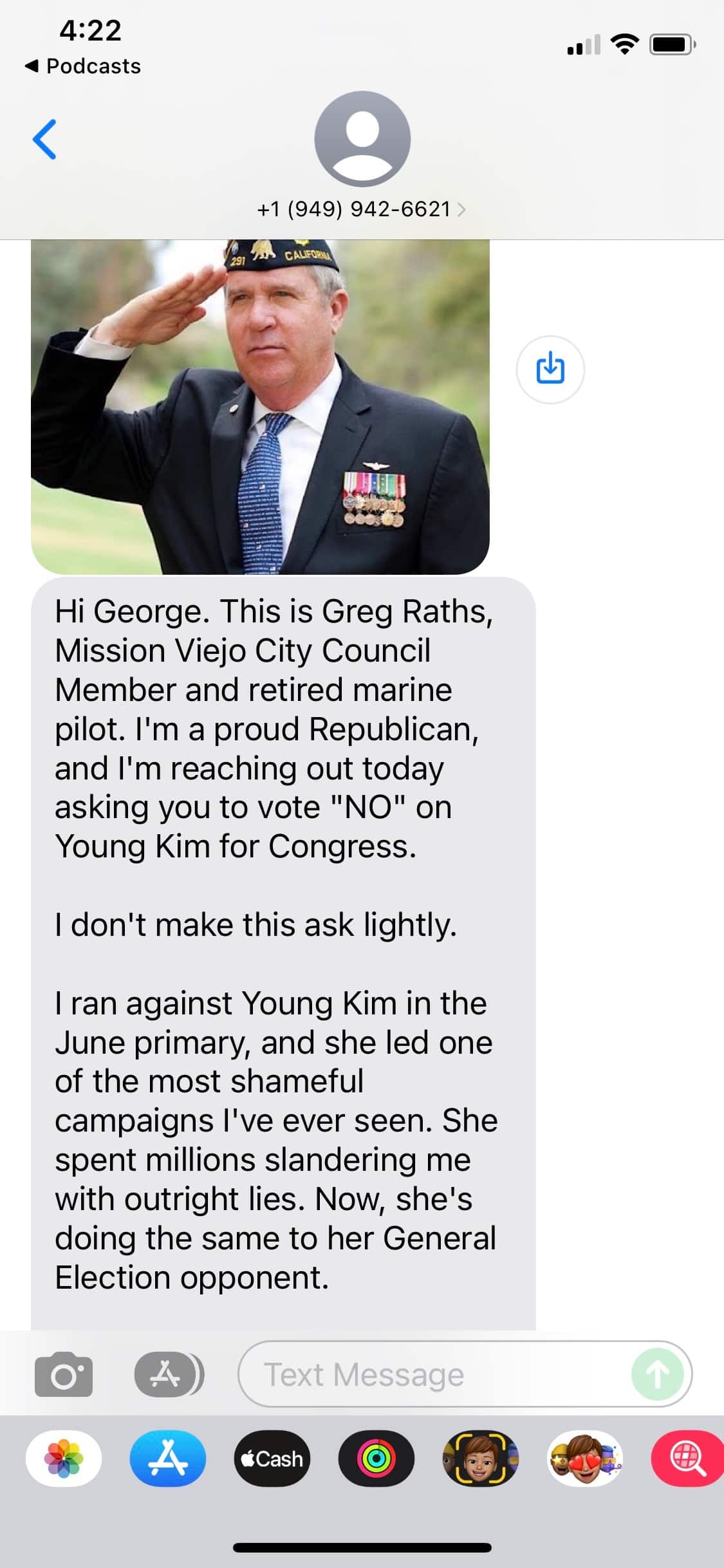 CA40 UPDATE: Dear Greg Raths – You Are Done as a Republican. Get Lost Now.