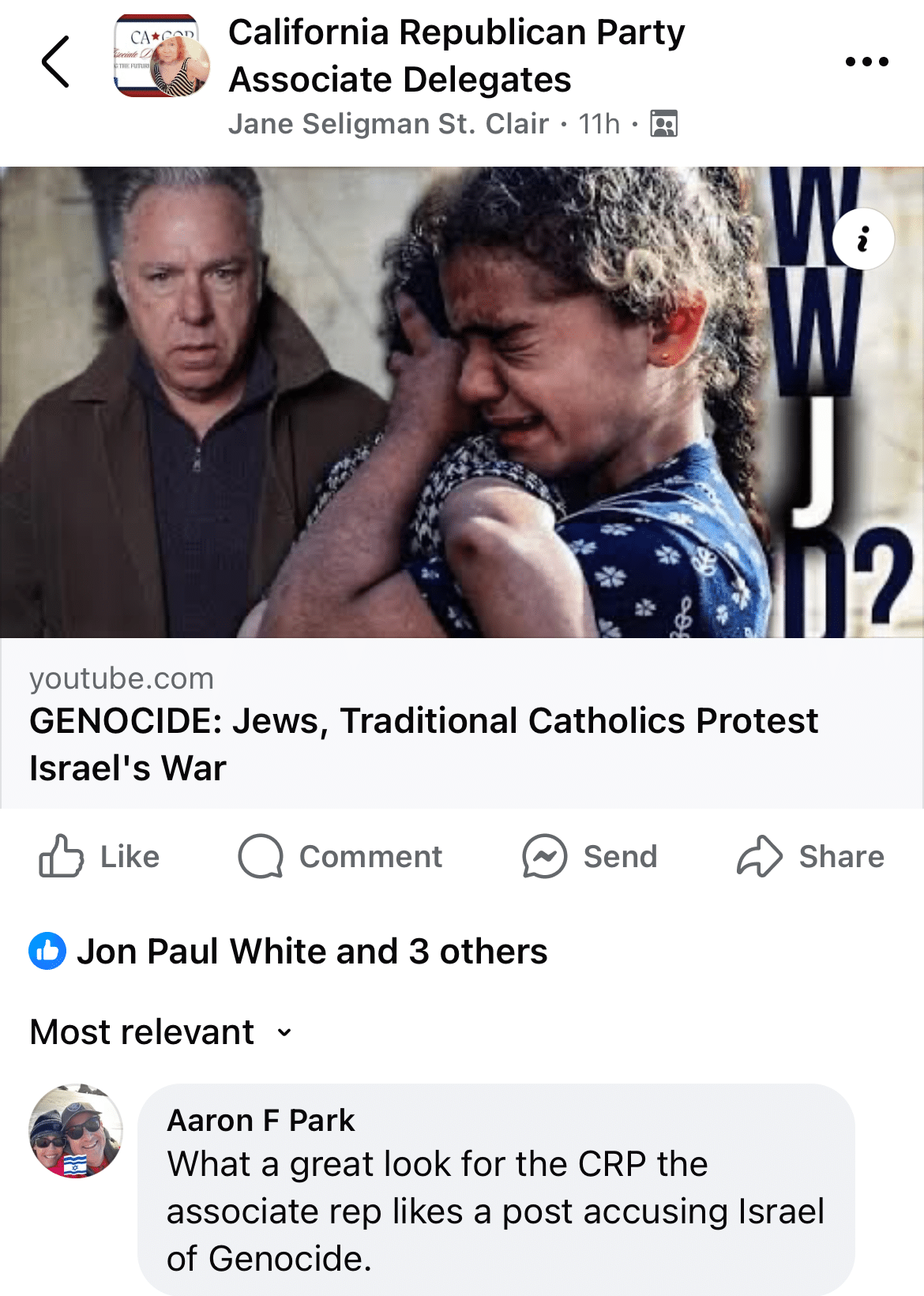 2025 CAGOP Circular Firing Squad Update: Hey John Paul White, Don’t You Know Steve Frank is Jewish? Is the Opposition Fracturing?