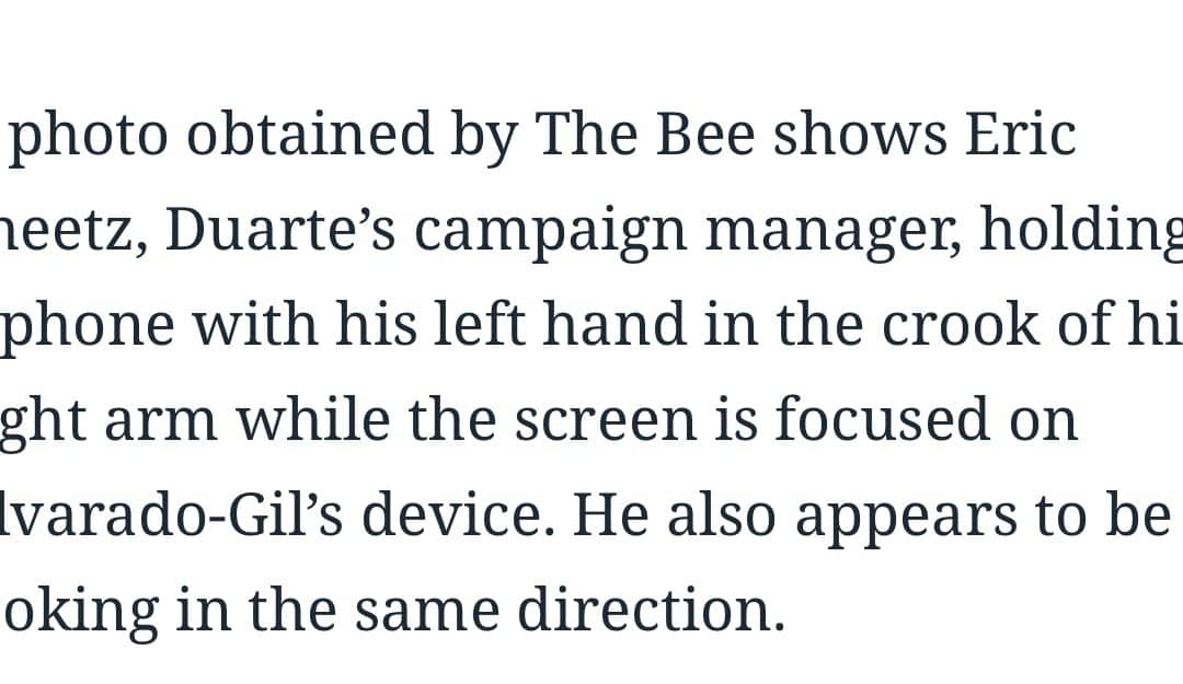 CA SD-04 Update: Amateur Night, Duarte Campaign Manager Caught Committing a Crime… (and The Modesto Paper is on the Case)