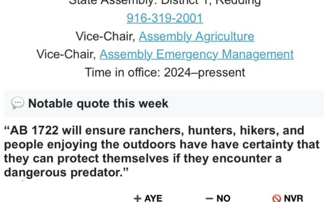 AD01 Update / Shasta GOP Update: So You Want to Run For Legislature, Maybe Doing Some Research About the Way Things Work First?